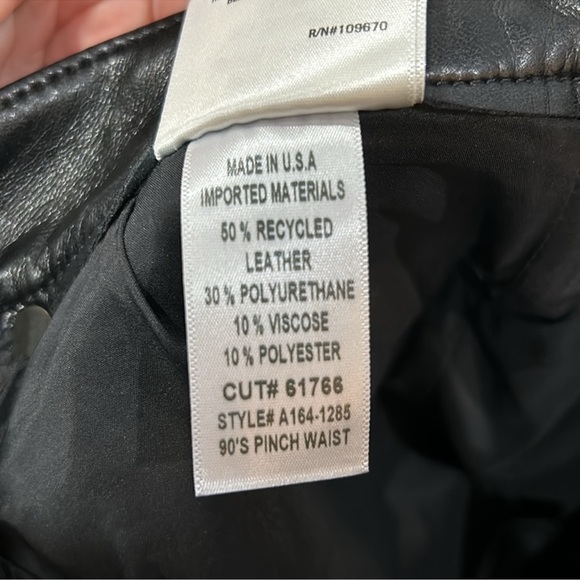 AGOLDE 90s Pinch Waist Leather Pants - Picture 5 of 6